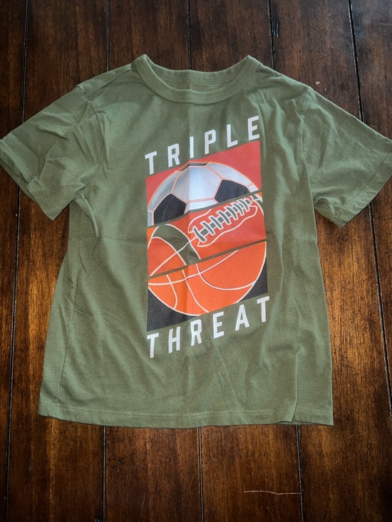 The Children's Place Other - 🎉🎉 5 for $20🎉The Children's Place Olive Green 'Triple Threat' Sports Graphic Tee